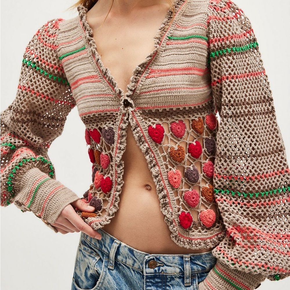 Top,beautiful fp cardigan